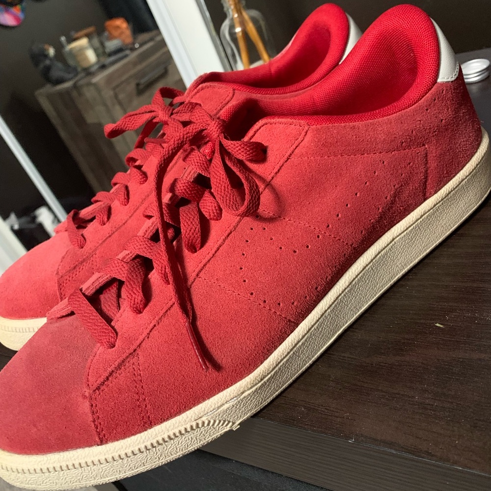 Men’s Red Nike suede shoes